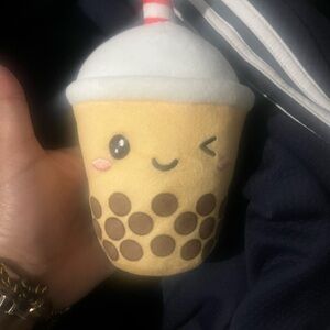 Cute Boba Plush - Yellow & White